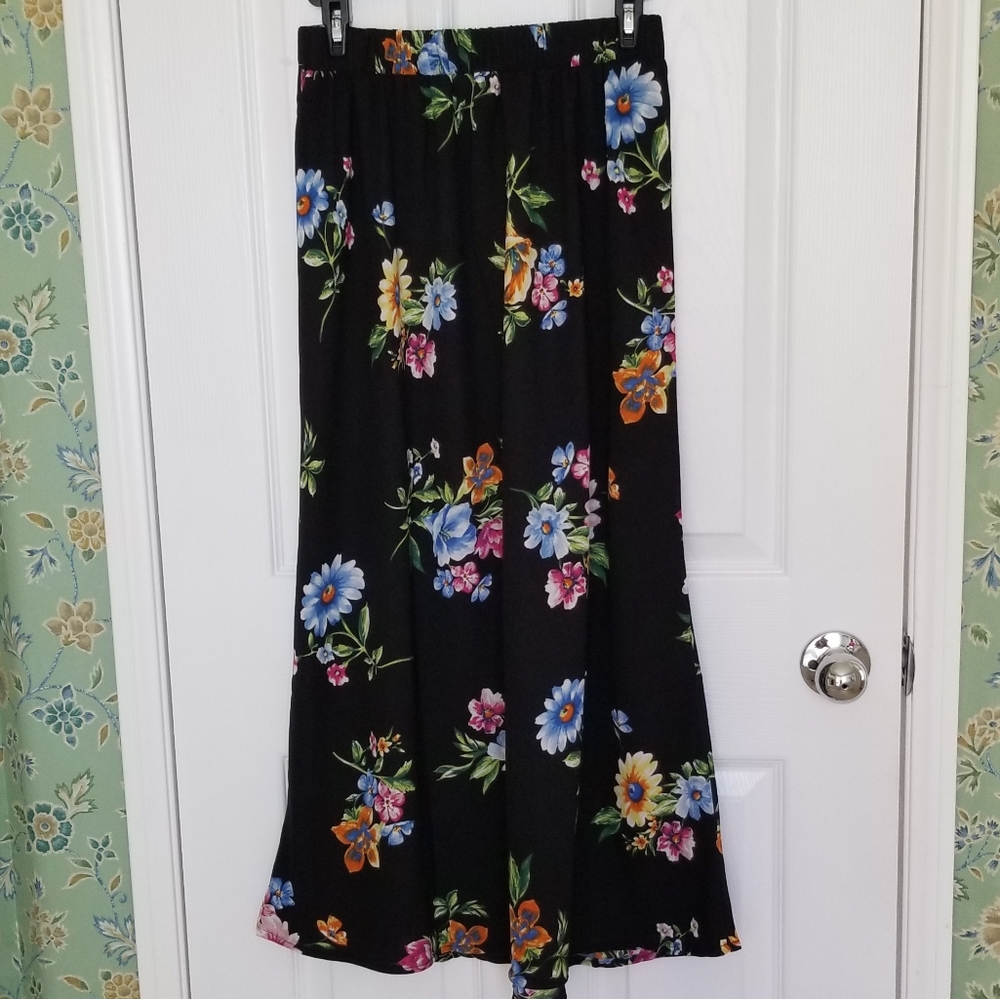 Chico Biance Apprad Rayon Floral Maxi Skirt